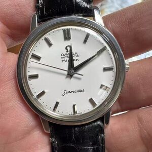 Omega Seamaster Watch - Black and Silver